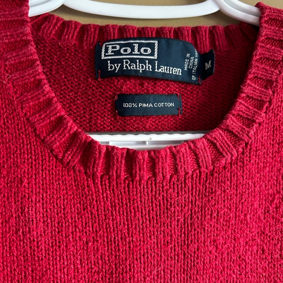 Red Men’s size medium Polo by Ralph Lauren sweater - Picture 3 of 3